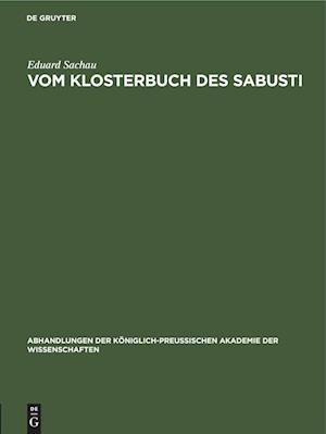 Vom Klosterbuch des Sabusti