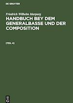 Anhang zum Handbuche bey dem Generalbasse und der Composition