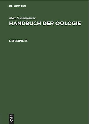 Handbuch der Oologie, Lieferung 25, Handbuch der Oologie Lieferung 25