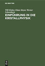 Einführung in die Kristallphysik