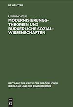 Modernisierungstheorien und bürgerliche Sozialwissenschaften