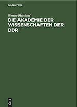 Die Akademie der Wissenschaften der DDR