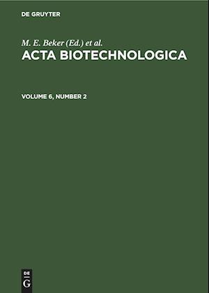 Acta Biotechnologica. Volume 6, Number 2