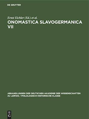 Onomastica Slavogermanica VII