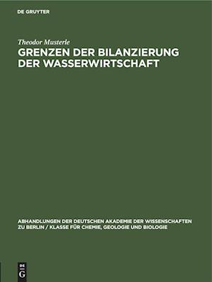 Grenzen der Bilanzierung der Wasserwirtschaft