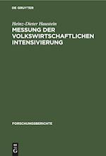 Messung der volkswirtschaftlichen Intensivierung