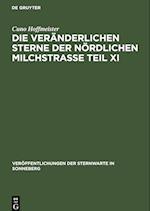 Die veränderlichen Sterne der nördlichen Milchstraße Teil XI