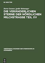 Die veränderlichen Sterne der nördlichen Milchstraße Teil XV