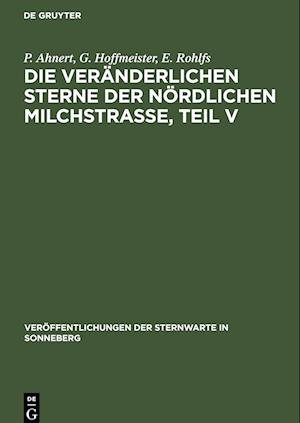 Die veränderlichen Sterne der nördlichen Milchstraße, Teil V