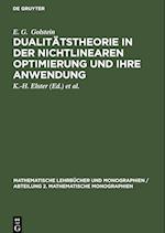 Dualitätstheorie in der nichtlinearen Optimierung und ihre Anwendung