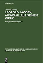 Leopold Jacoby, Auswahl aus seinem Werk