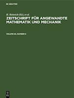 Zeitschrift für Angewandte Mathematik und Mechanik. Volume 65, Number 6