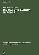 Die USA und Europa 1917-1945