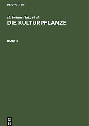 Die Kulturpflanze, Band 18, Die Kulturpflanze Band 18