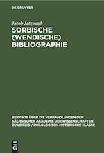 Sorbische (Wendische) Bibliographie