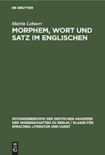 Morphem, Wort und Satz im Englischen