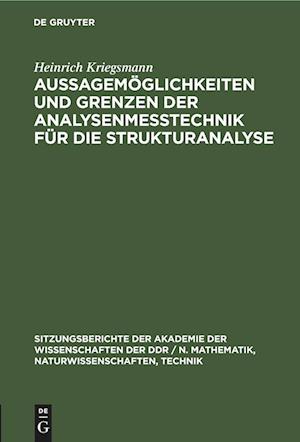 Aussagemöglichkeiten und Grenzen der Analysenmeßtechnik für die Strukturanalyse