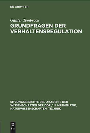 Grundfragen der Verhaltensregulation