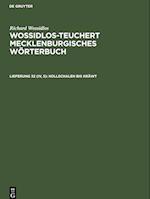 Wossidlos-Teuchert Mecklenburgisches Wörterbuch, Lieferung 32 (IV, 5), Kollschalen bis Kräwt