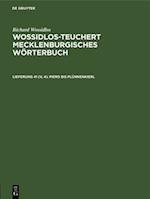 Wossidlos-Teuchert Mecklenburgisches Wörterbuch, Lieferung 41 (V, 4), Pierd bis Plünnenkierl