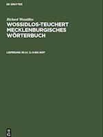 Wossidlos-Teuchert Mecklenburgisches Wörterbuch, Lieferung 38 (V, 1), N bis Not1