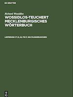 Wossidlos-Teuchert Mecklenburgisches Wörterbuch, Lieferung 17 (II, 8), Fik f. bis Flunkerjochen