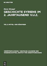 Geschichte Syriens im 2. Jahrtausend v.u.Z., Teil 2, Mittel- und Südsyrien