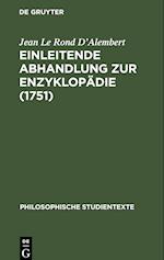 Einleitende Abhandlung zur Enzyklopädie (1751)