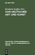 Von deutscher Art und Kunst