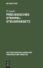 Preußisches Stempelsteuergesetz