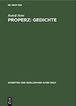 Properz: Gedichte