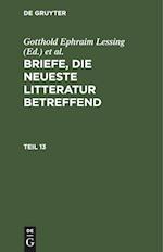 Briefe, die neueste Litteratur betreffend, Teil 13, Briefe, die neueste Litteratur betreffend Teil 13