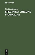 Specimina linguae francicae