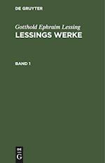 Lessings Werke, Band 1, Lessings Werke Band 1