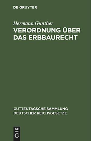 Verordnung über das Erbbaurecht