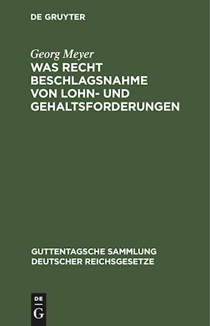 Was Recht Beschlagsnahme von Lohn- und Gehaltsforderungen