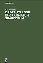 Zu der Sylloge Epigrammatum Graecorum