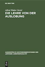 Die Lehre von der Auslobung