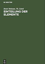 Einteilung der Elemente