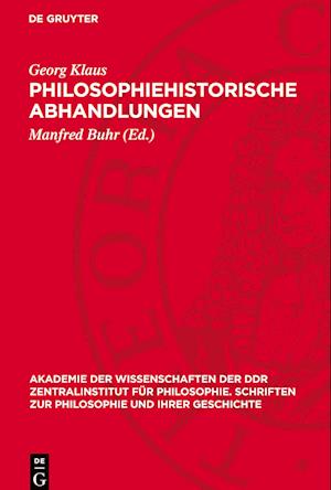 Philosophiehistorische Abhandlungen