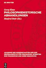 Philosophiehistorische Abhandlungen