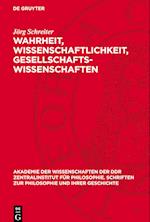 Wahrheit, Wissenschaftlichkeit, Gesellschaftswissenschaften