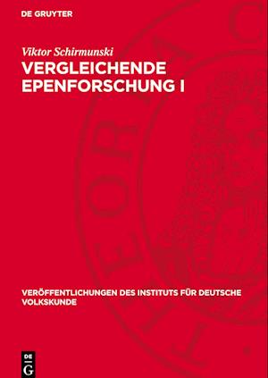 Vergleichende Epenforschung I