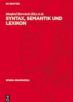 Syntax, Semantik Und Lexikon