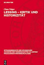 Lessing - Kritik Und Historizität