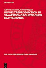 Umweltreproduktion Im Staatsmonopolistischen Kapitalismus