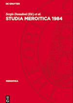 Studia Meroitica 1984