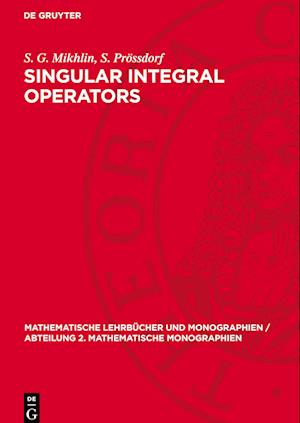 Singular Integral Operators