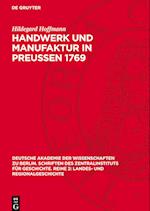 Handwerk Und Manufaktur in Preußen 1769