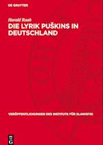 Die Lyrik Pu¿kins in Deutschland